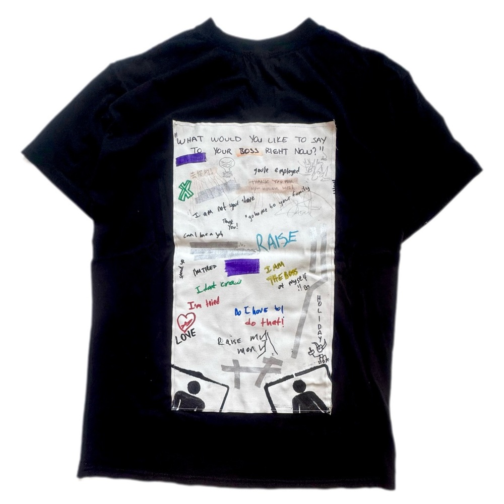 Custom-designed patchwork T-shirt - Picture 3 of 5